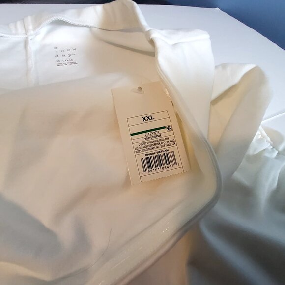 White Strapless Maxi Dress XXL By A New Day Elastic strapless top for secure fit - Picture 5 of 12